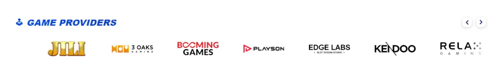 Zula Casino Game Providers